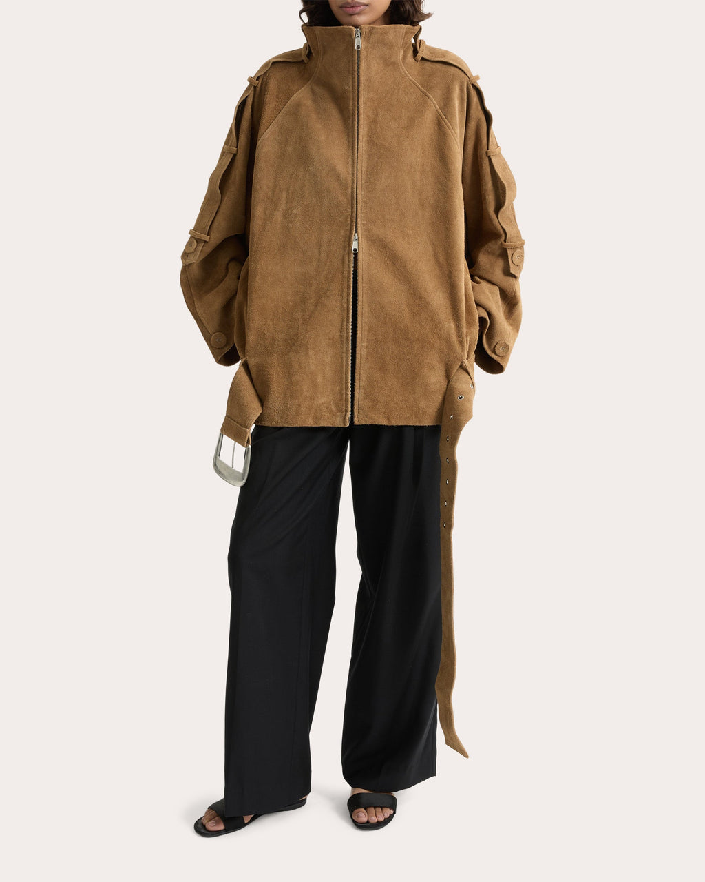 Sara Oversized Suede Jacket