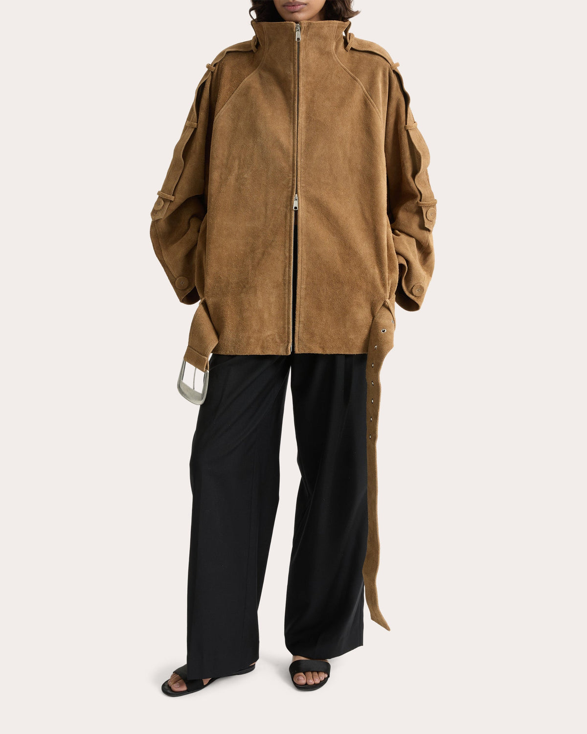 Sara Oversized Suede Jacket