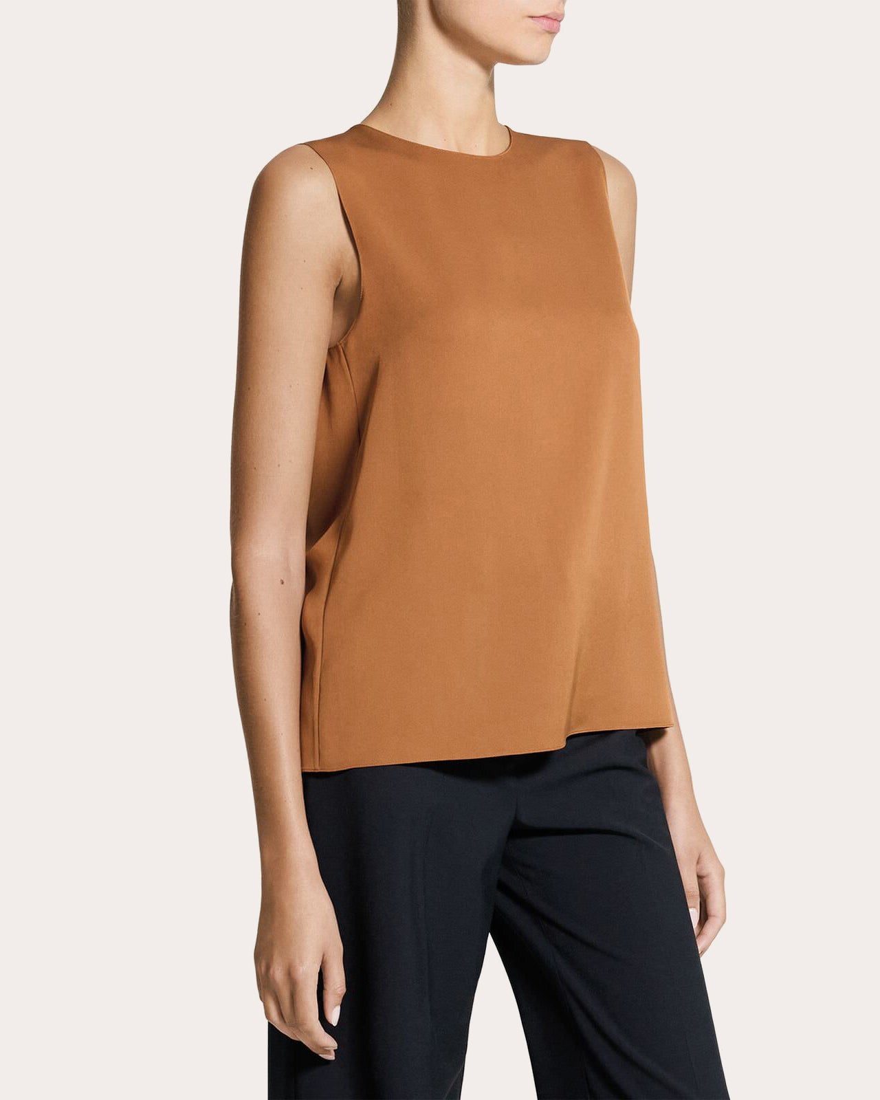 Silk Georgette Shell Top