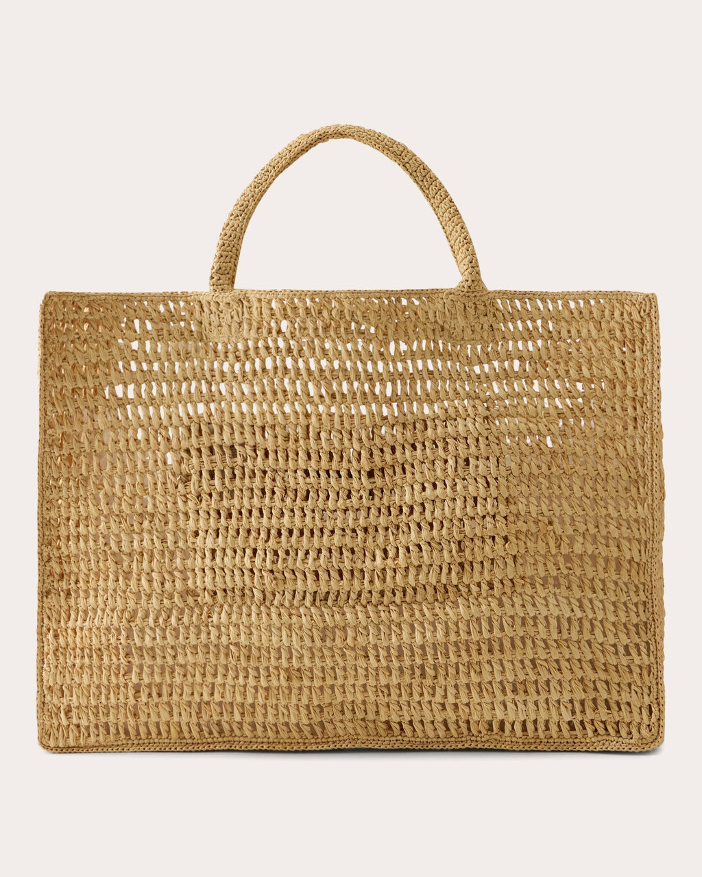 Anika Crocheted Raffia Beach Tote