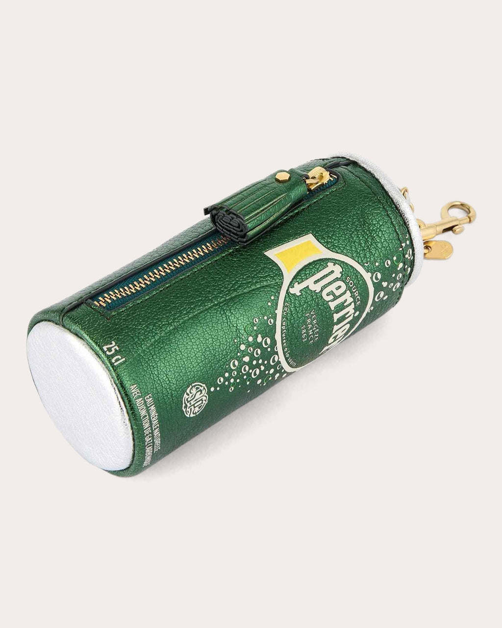 Perrier Metallic Leather Coin Purse Bag Charm