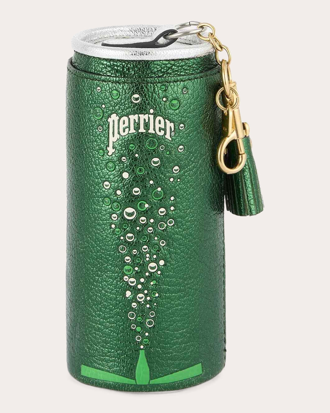 Perrier Metallic Leather Coin Purse Bag Charm