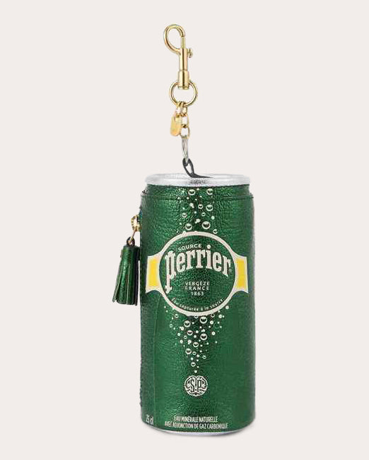 Perrier Metallic Leather Coin Purse Bag Charm