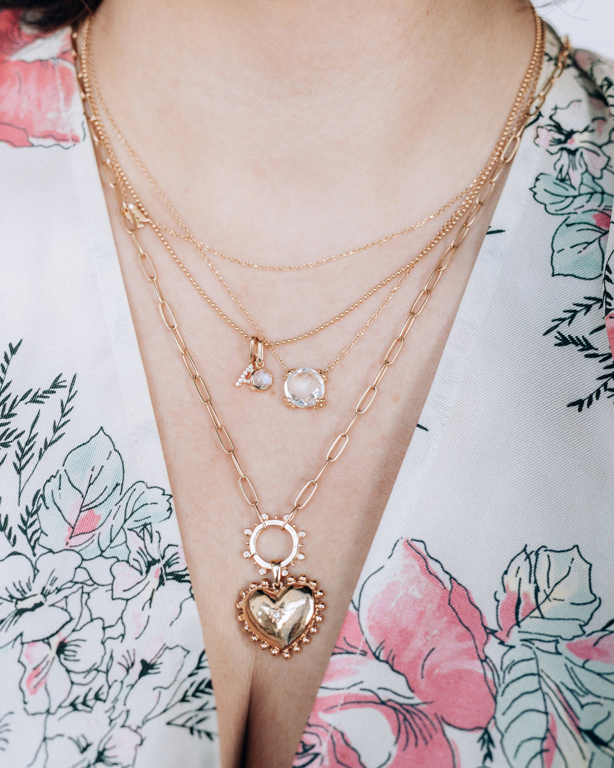 Diamond Pavé Love Letter A Charm