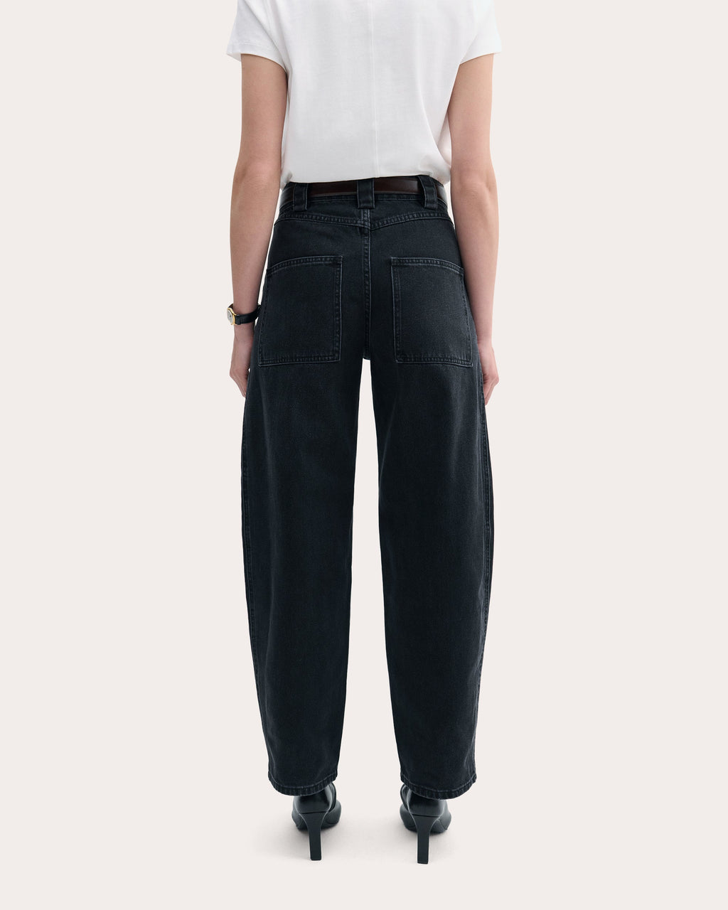 Patch Pocket Barrel Jeans