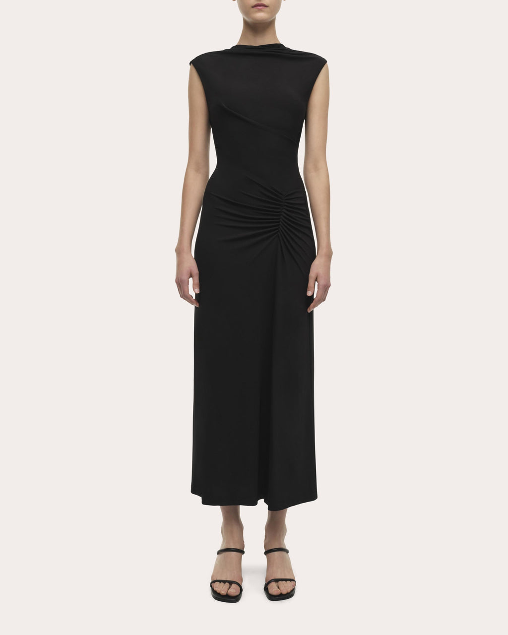 Acacia Jersey Draped Maxi Dress