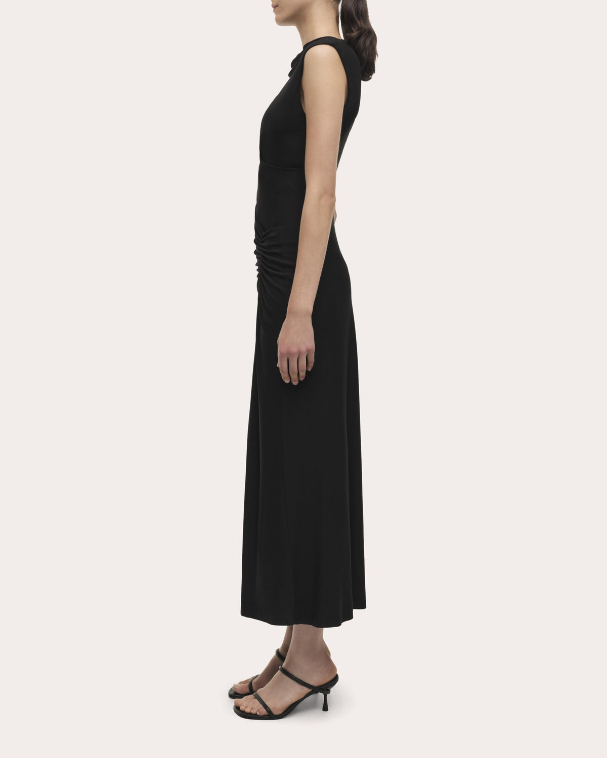 Acacia Jersey Draped Maxi Dress