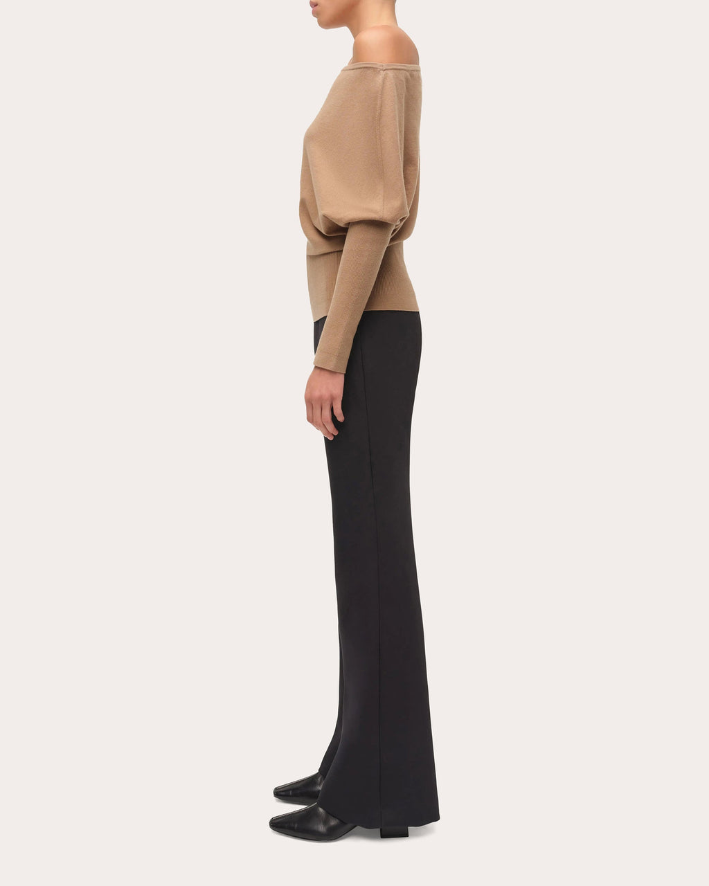 Lavina Knit Draped Asymmetric Sweater