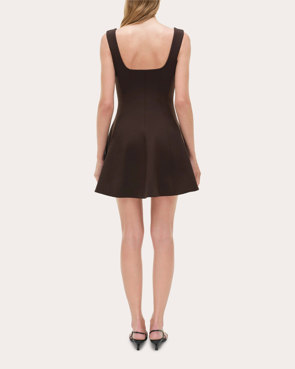 Bronte Crepe Flared Mini Dress