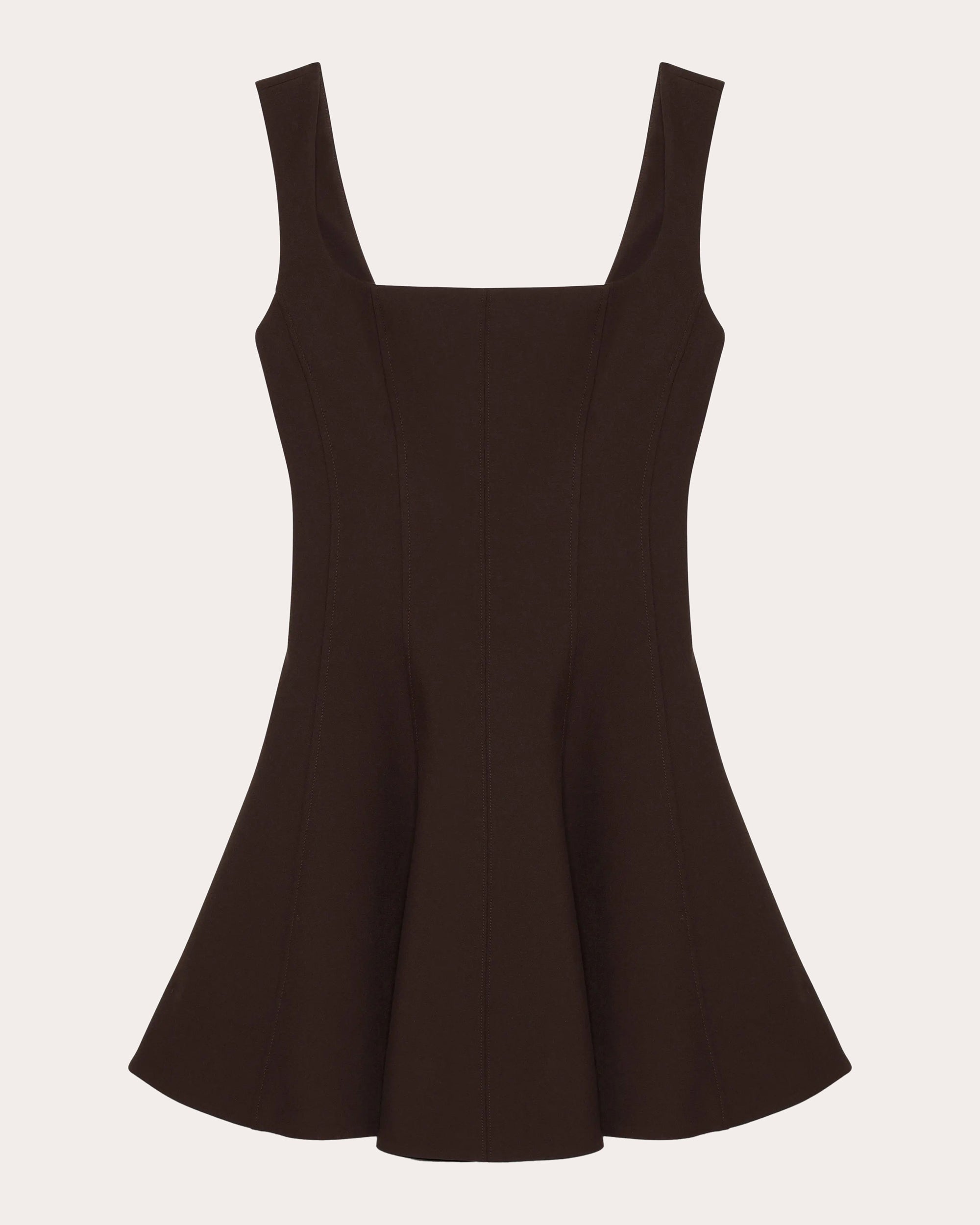 Bronte Crepe Flared Mini Dress
