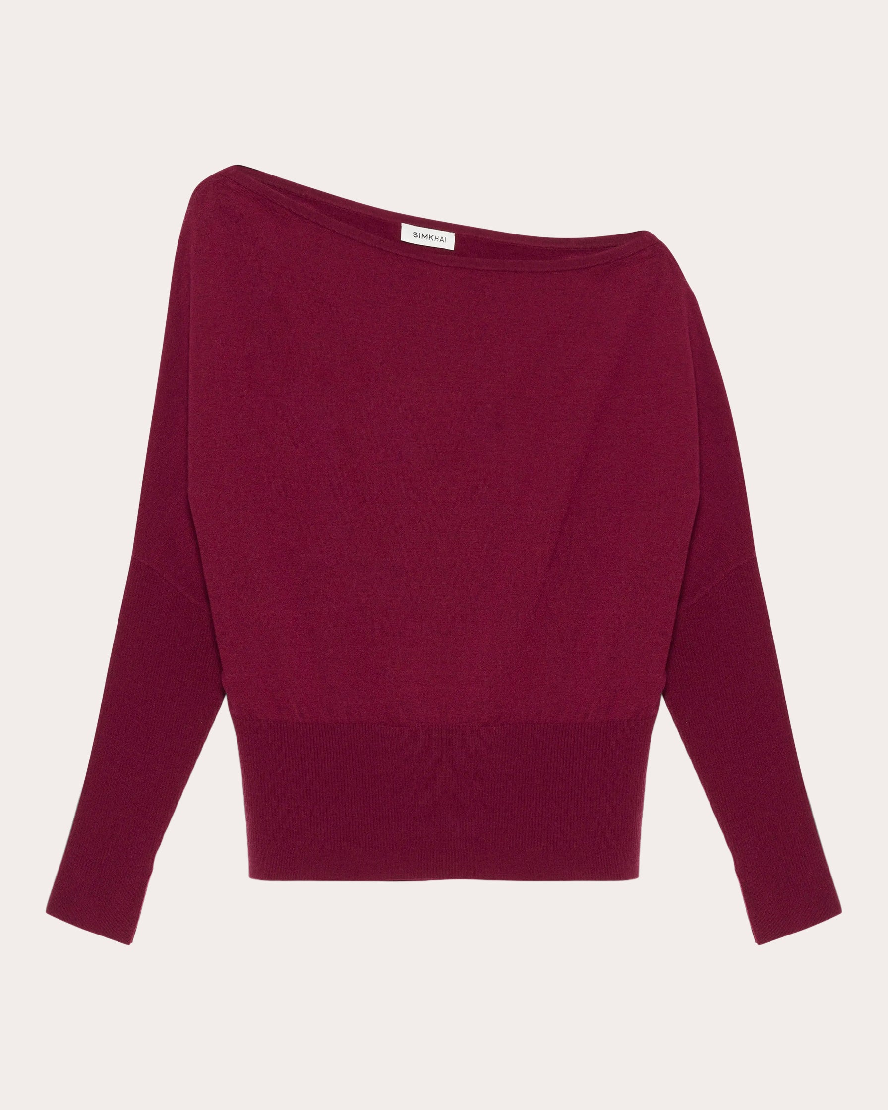 Lavina Knit Draped Asymmetric Sweater