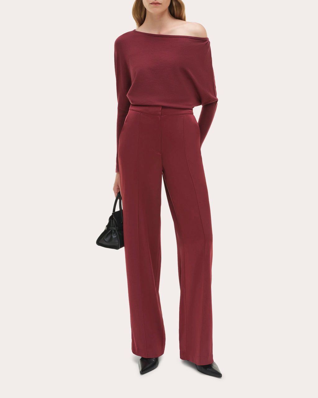 Lavina Knit Draped Asymmetric Sweater