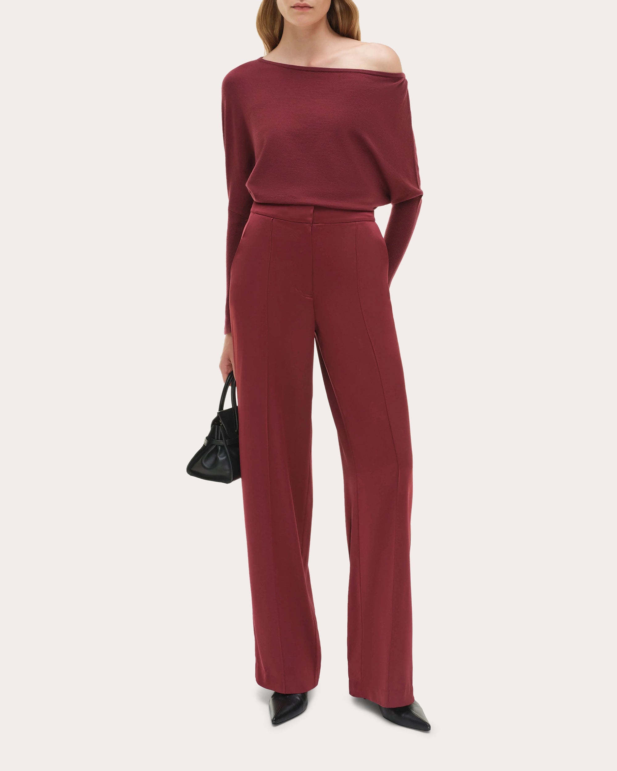 Lavina Knit Draped Asymmetric Sweater