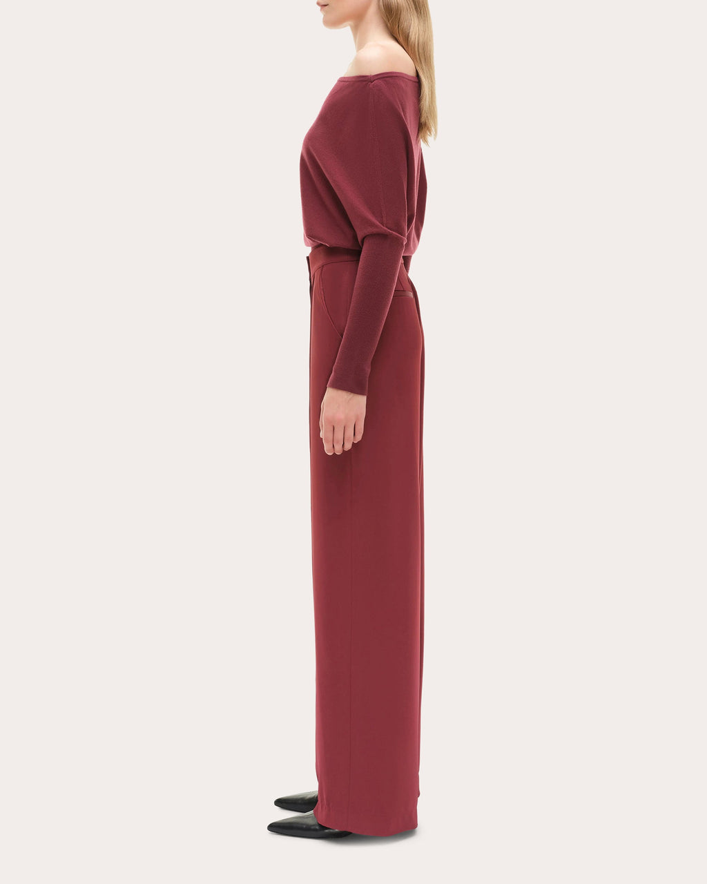 Lavina Knit Draped Asymmetric Sweater