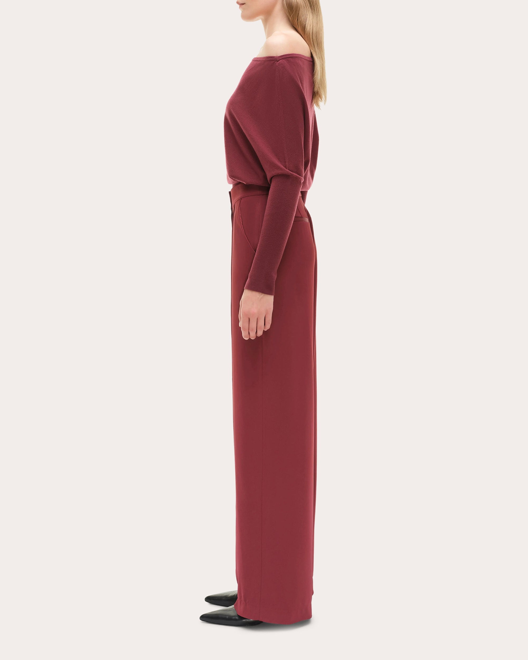 Lavina Knit Draped Asymmetric Sweater