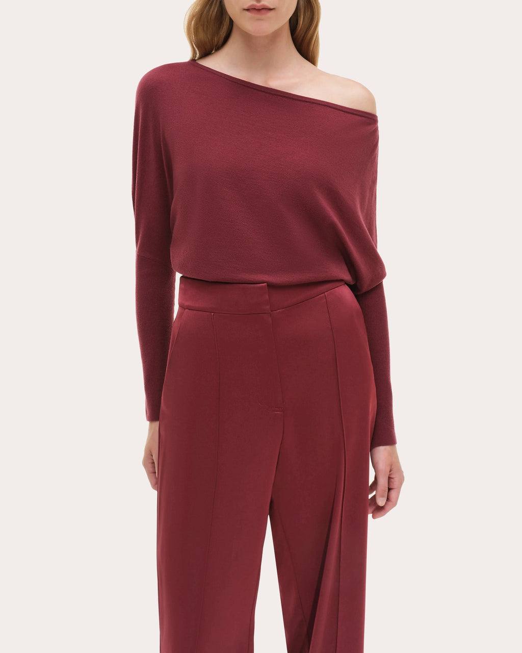 Lavina Knit Draped Asymmetric Sweater