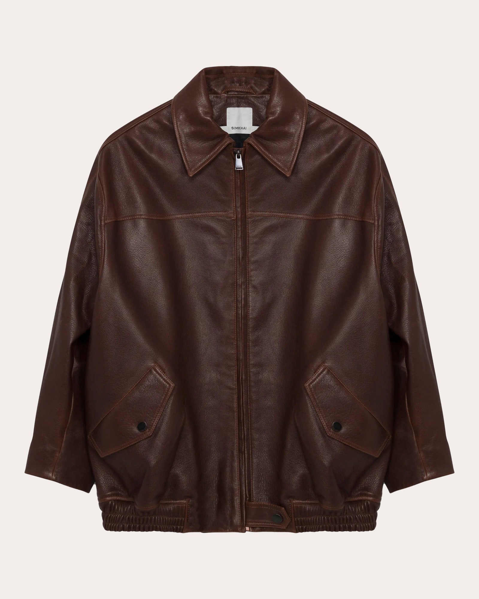 Huntington Oversized Leather Jacket