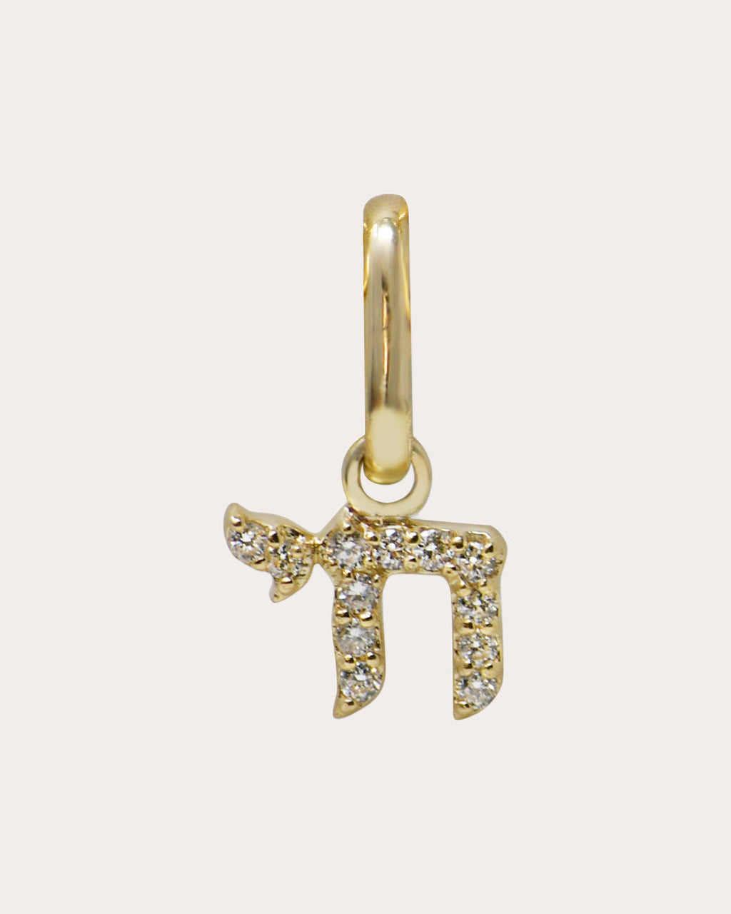 Diamond Pavé Mini Love Letter Chai Charm