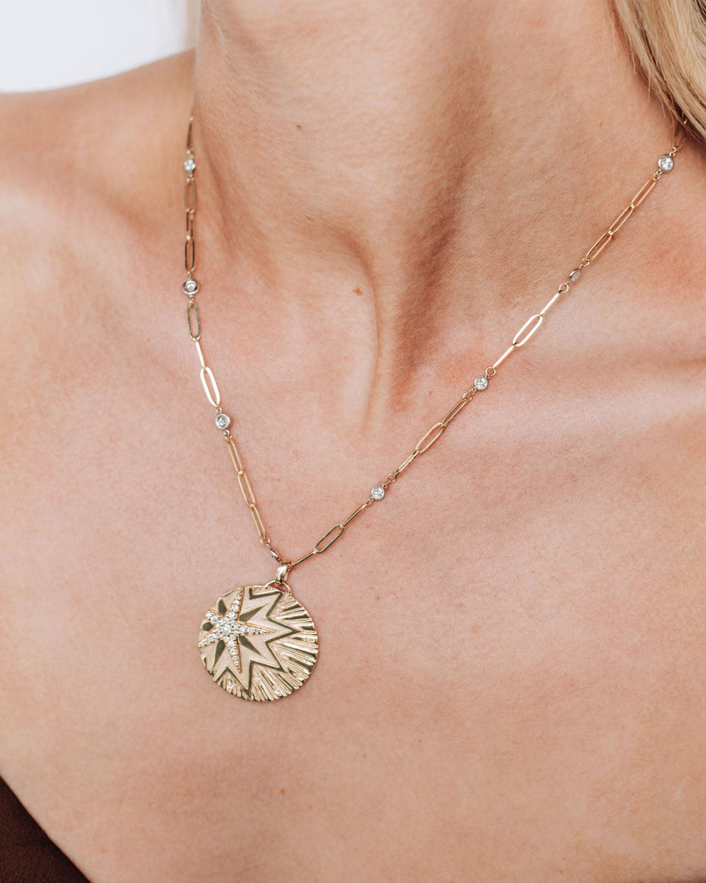 Diamond 25th Anniversary Starburst Medallion