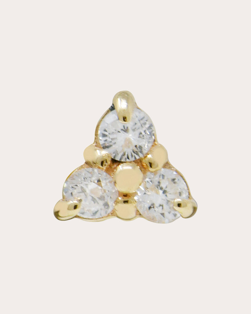 Diamond Cléo Trio Stud Earrings
