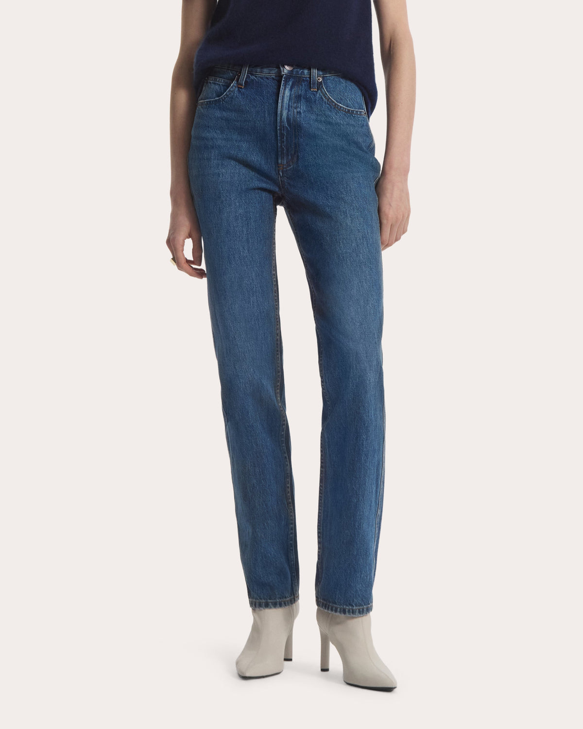 Tapered High-Rise Jeans