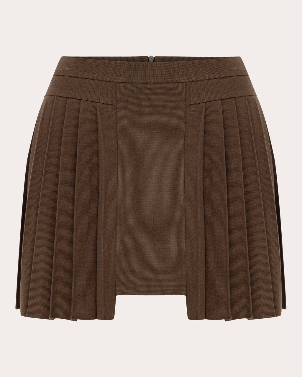 Athena Pleated Jersey-Knit Mini Skirt