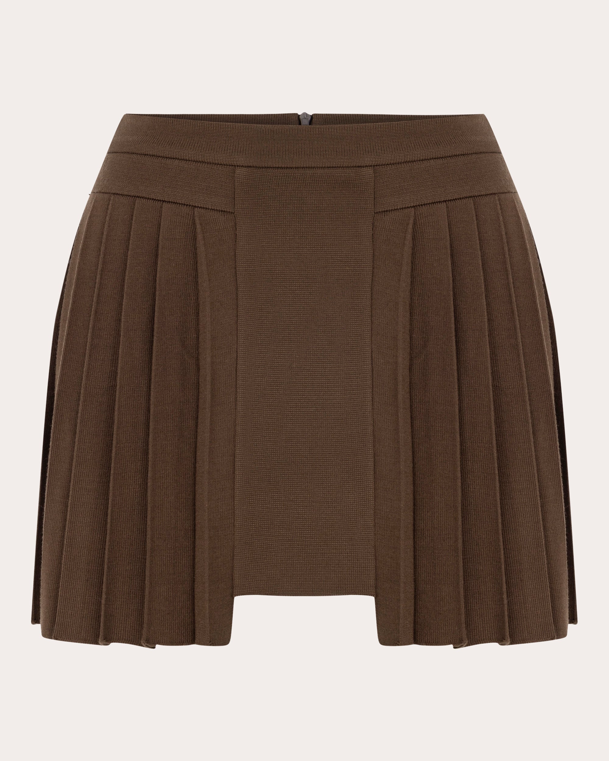 Athena Pleated Jersey-Knit Mini Skirt