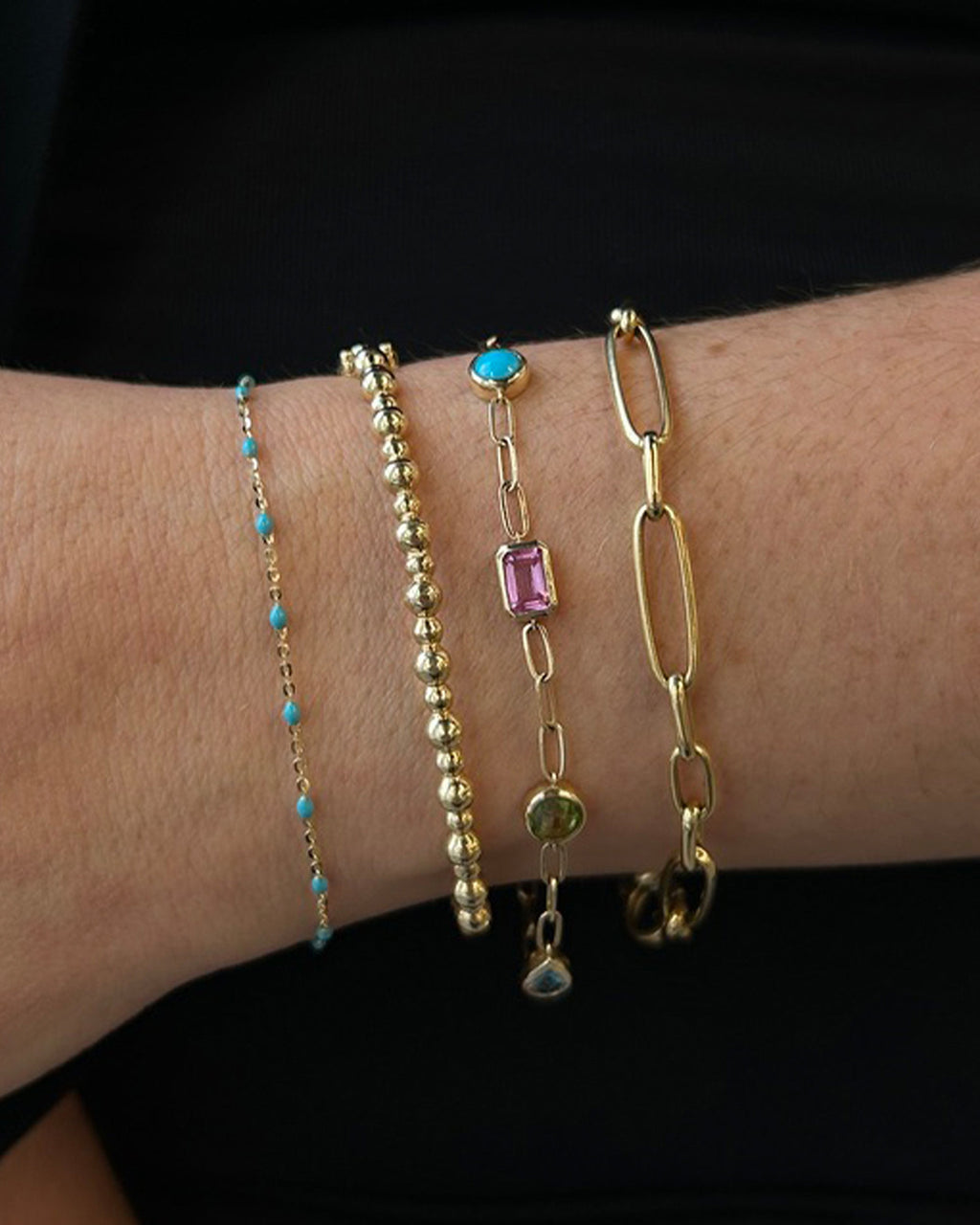 14k Gold Classique Life Saver Chain Bracelet