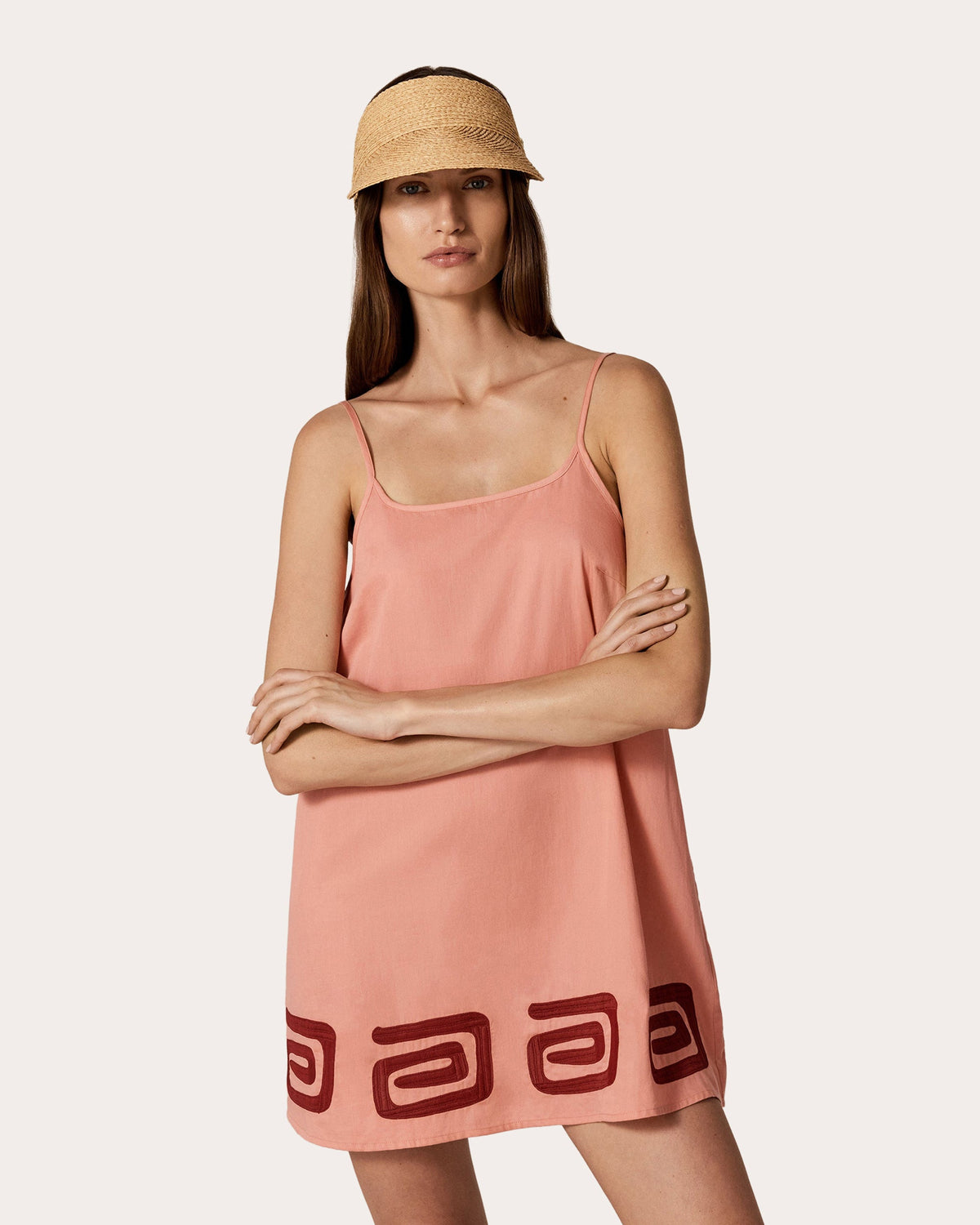 Kenna Braided Raffia Visor