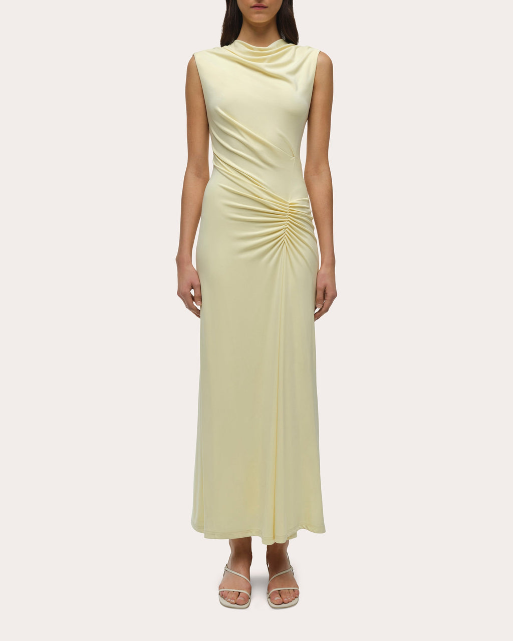Acacia Jersey Draped Maxi Dress