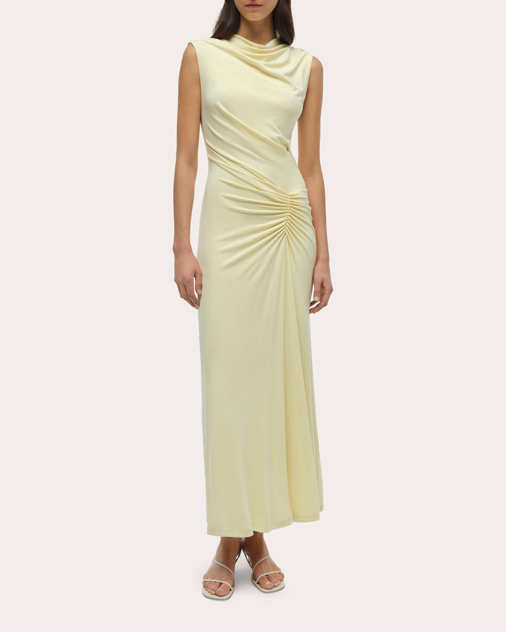 Acacia Jersey Draped Maxi Dress
