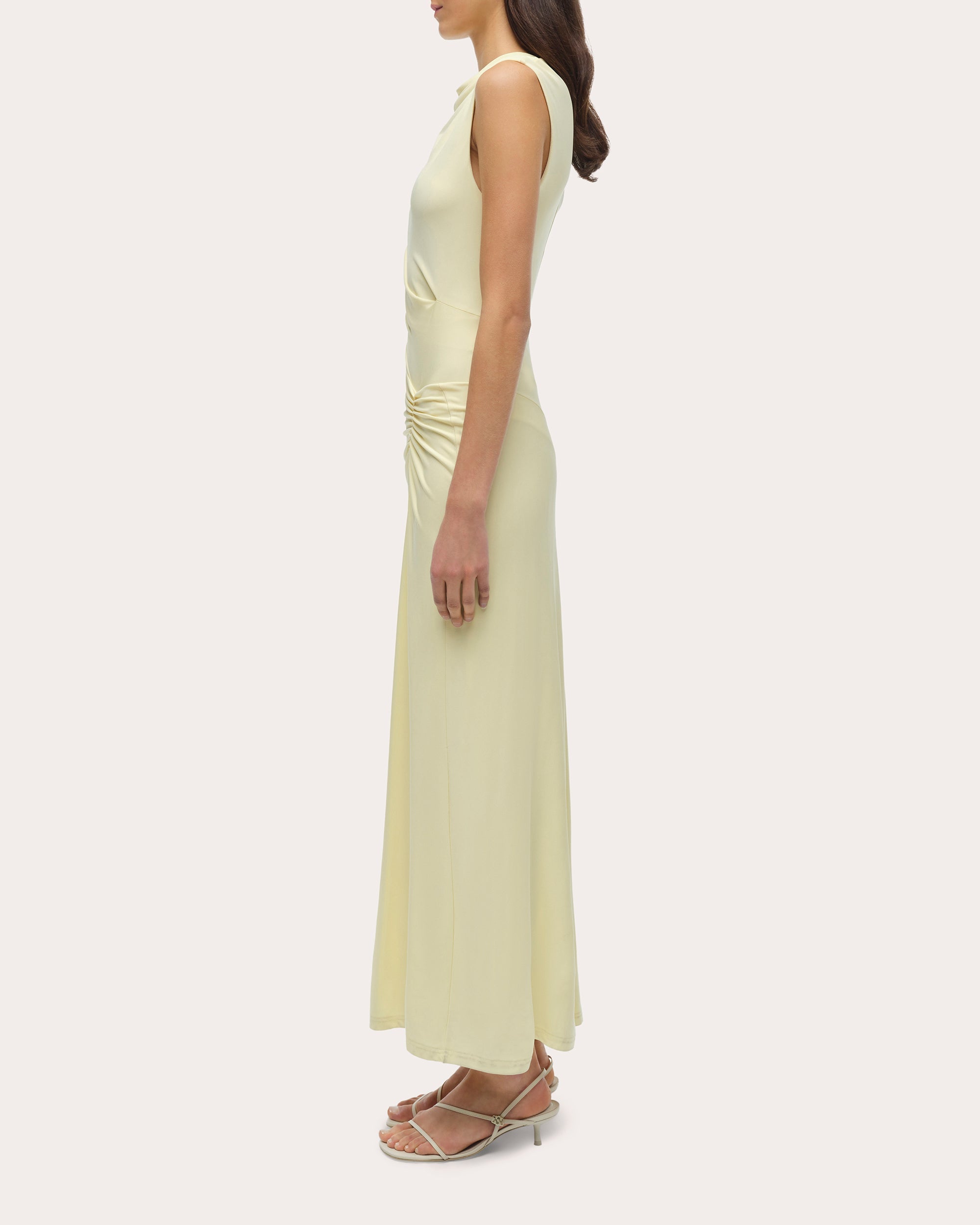 Acacia Jersey Draped Maxi Dress