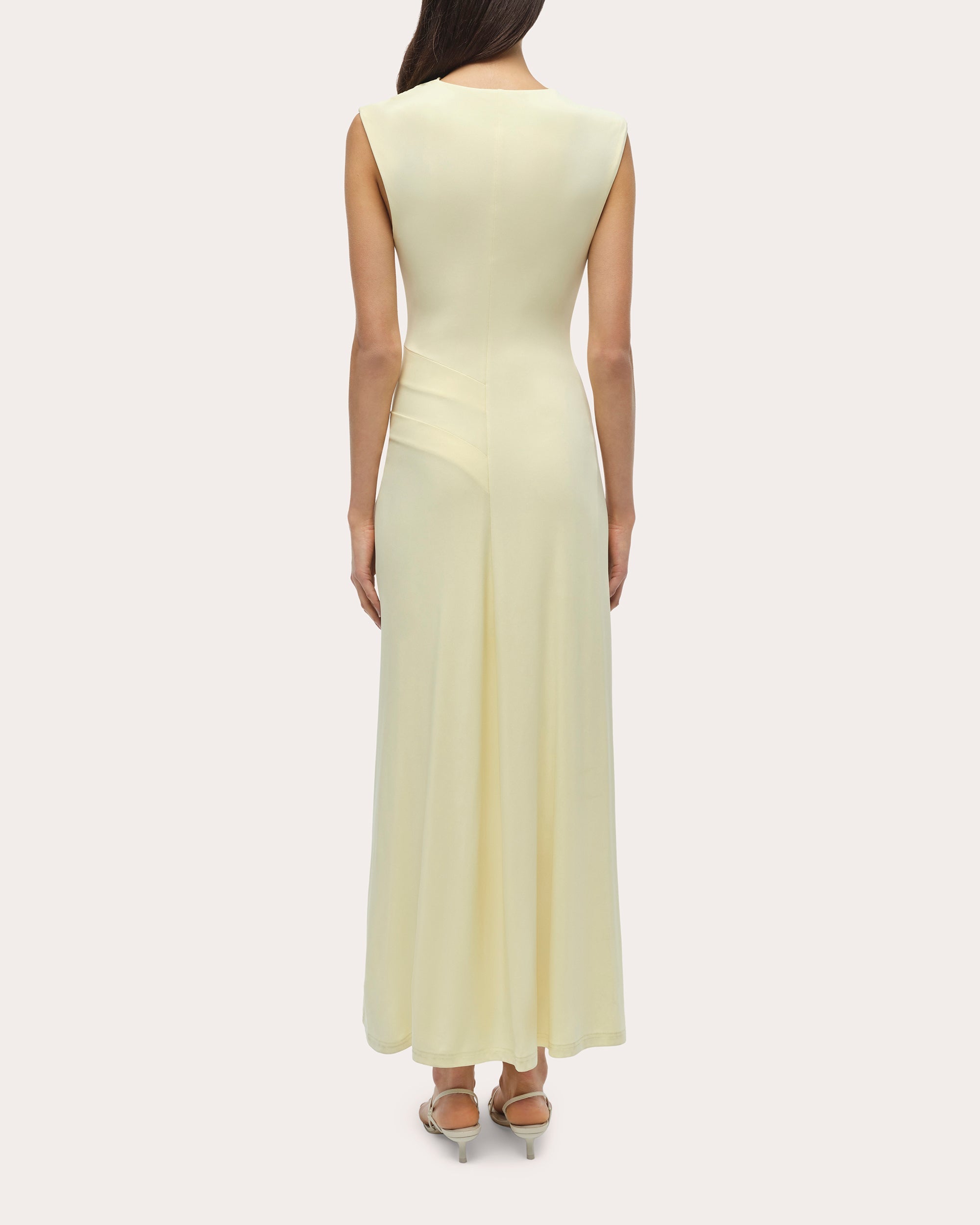 Acacia Jersey Draped Maxi Dress