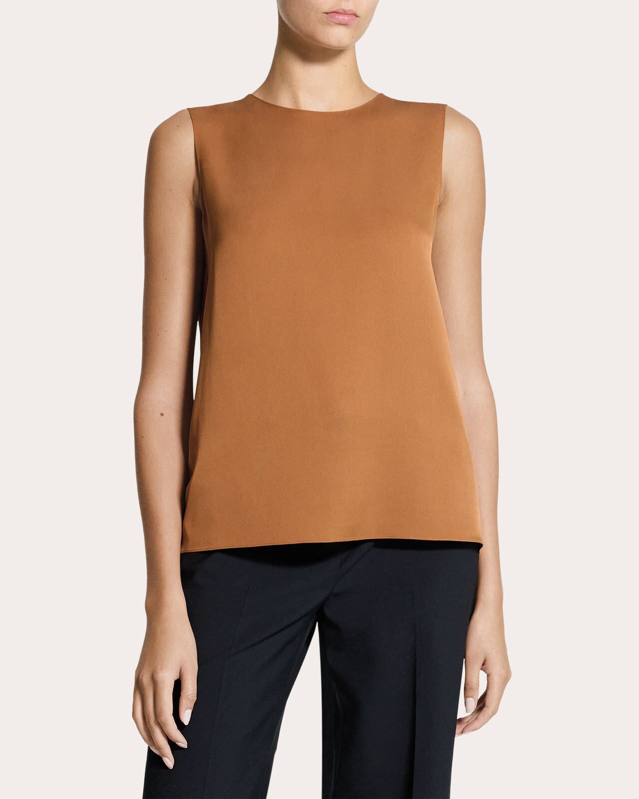 Silk Georgette Shell Top