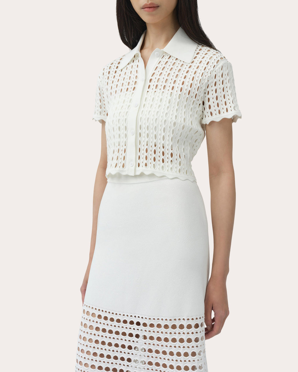 Westly Eyelet Stitch Maxi Skirt