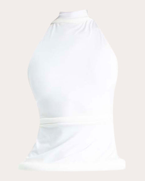 Mar Rolled Mock Neck Top