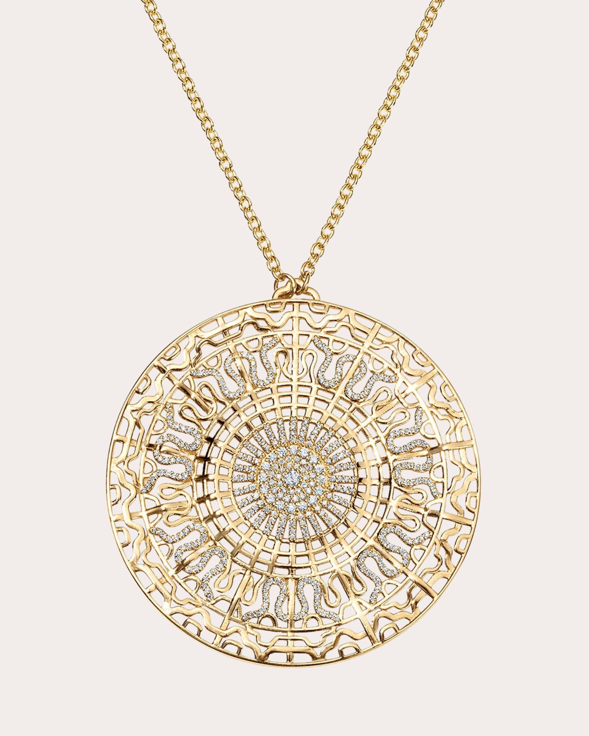 Diamond & 14k Gold 528Hz Pendant Necklace