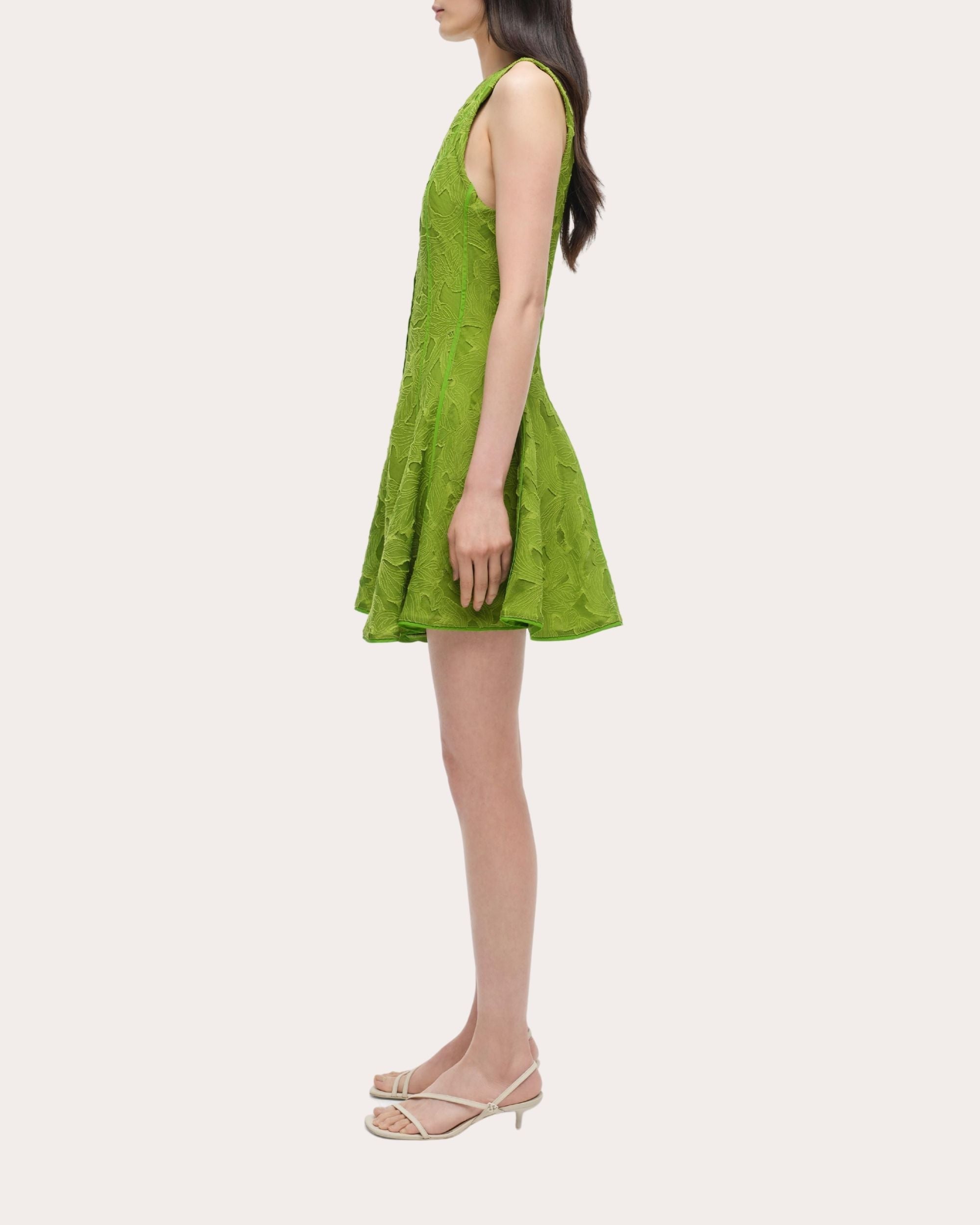 Sylvia Jacquard Fit & Flare Mini Dress