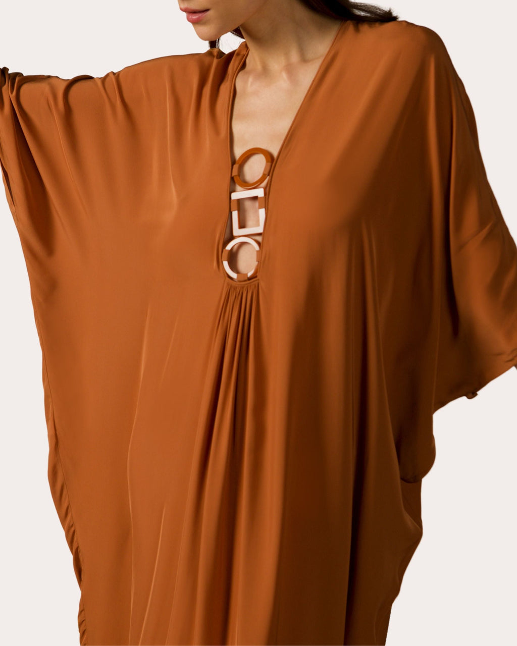 Draped Embellished Kaftan