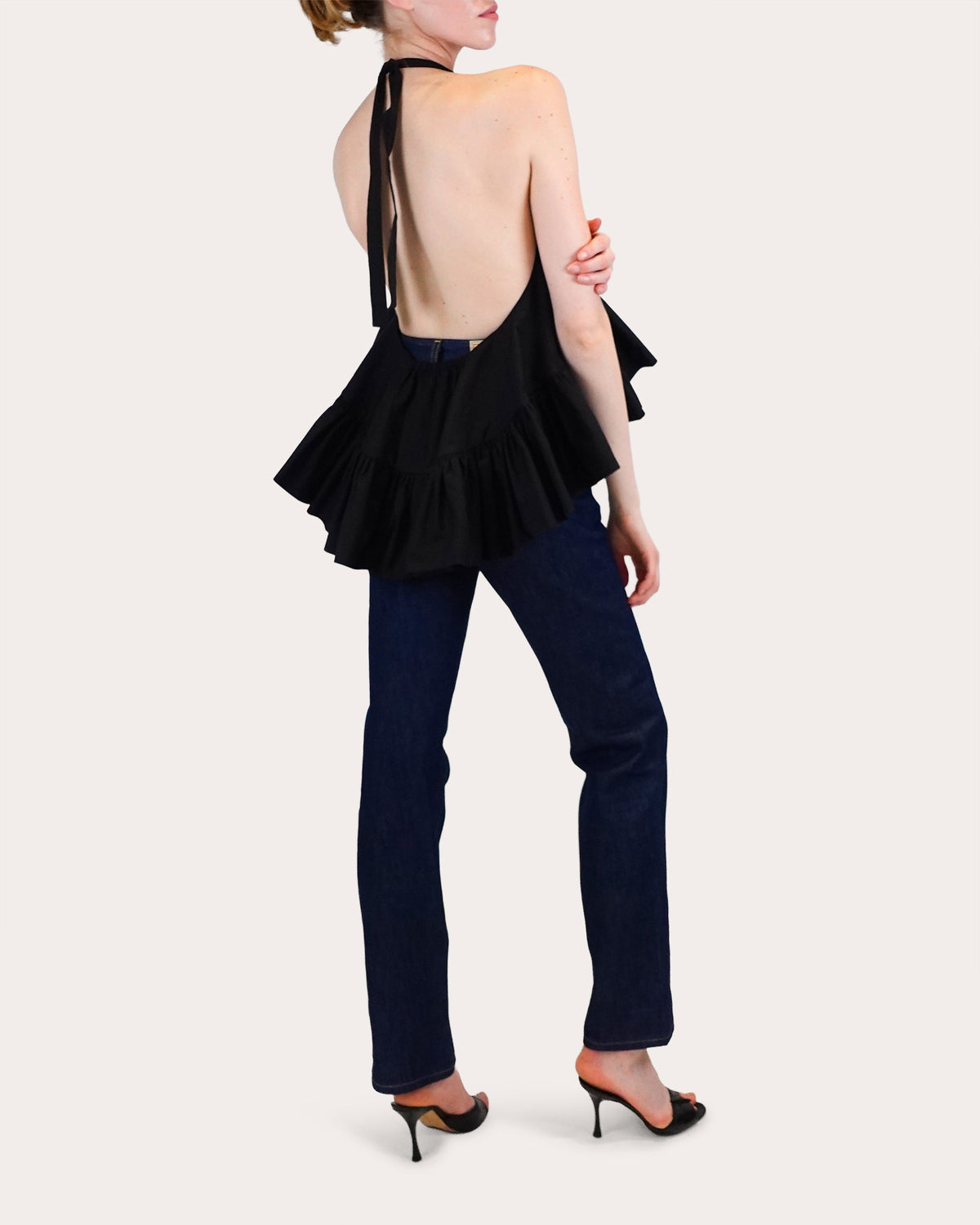 Winston Poplin High-Low Halter Top