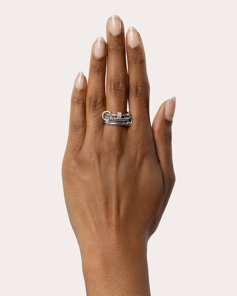 Diamond & Sapphire Raneth Bleu Ring