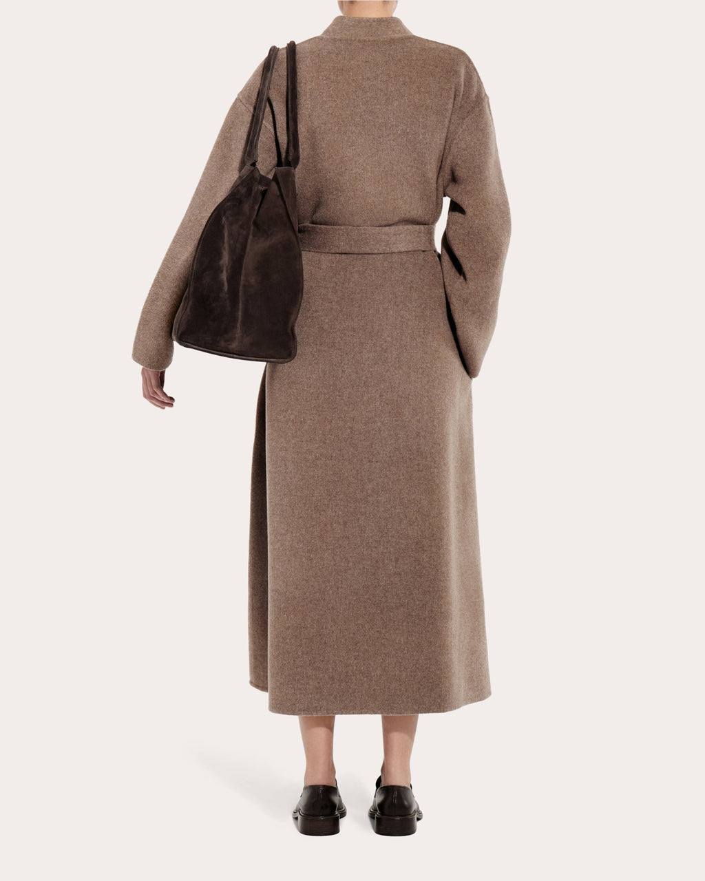 Double-Faced Wool Cashmere Wrap Coat