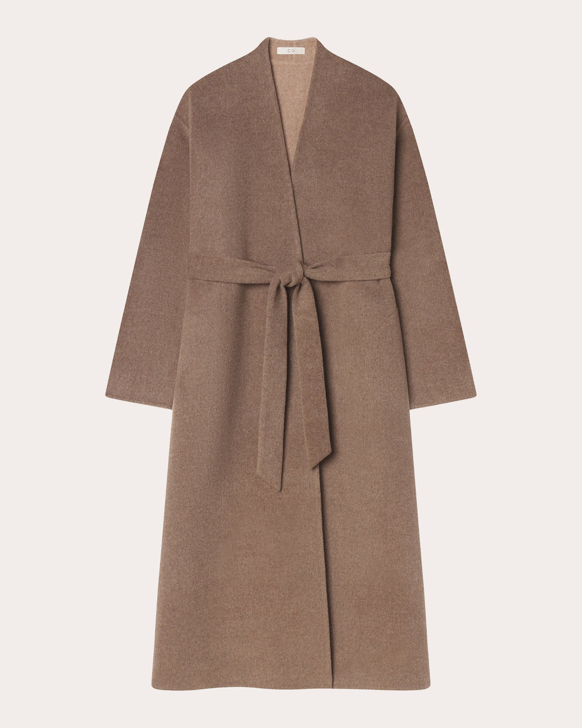 Double-Faced Wool Cashmere Wrap Coat
