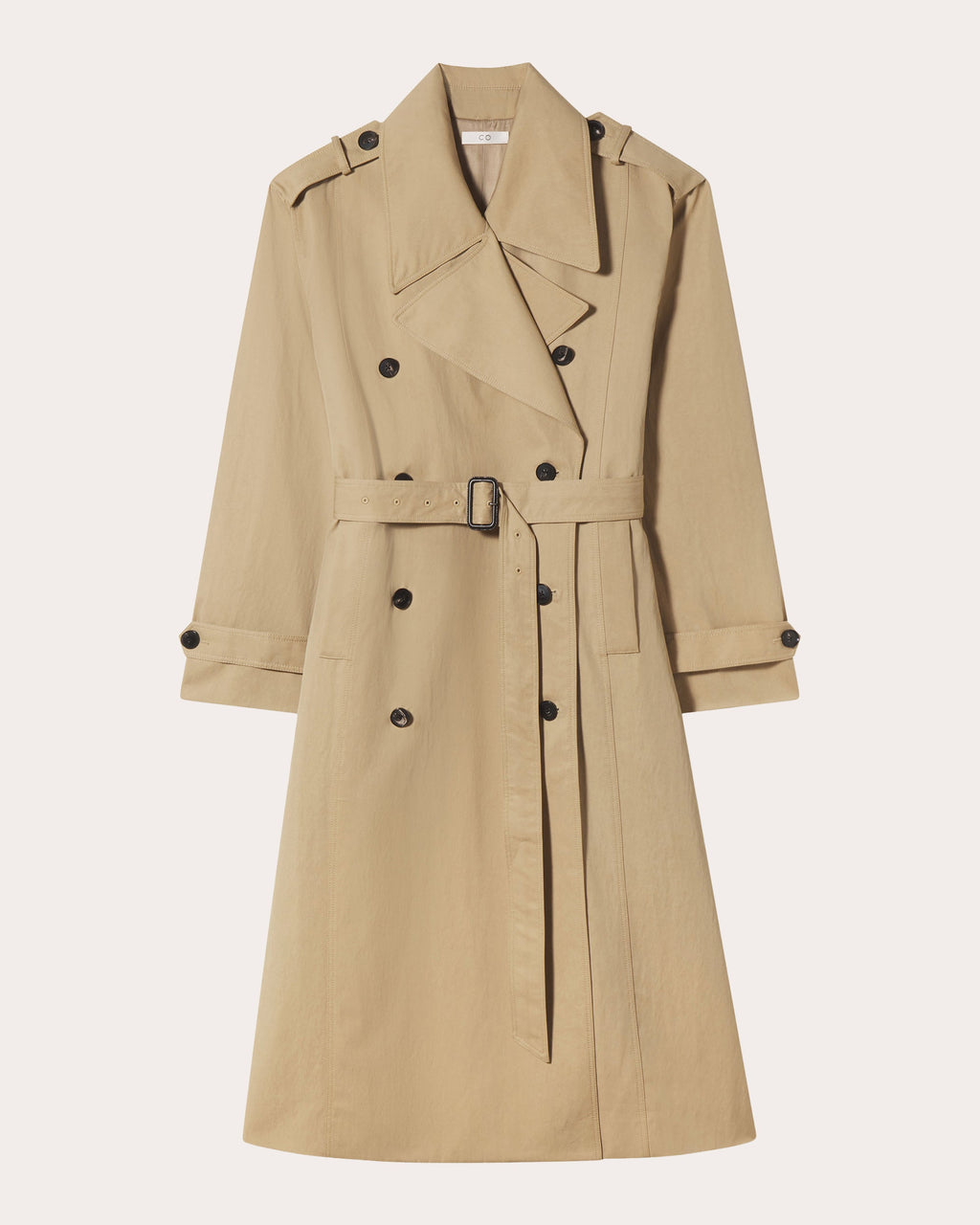 Cotton Twill Oversized Trench Coat