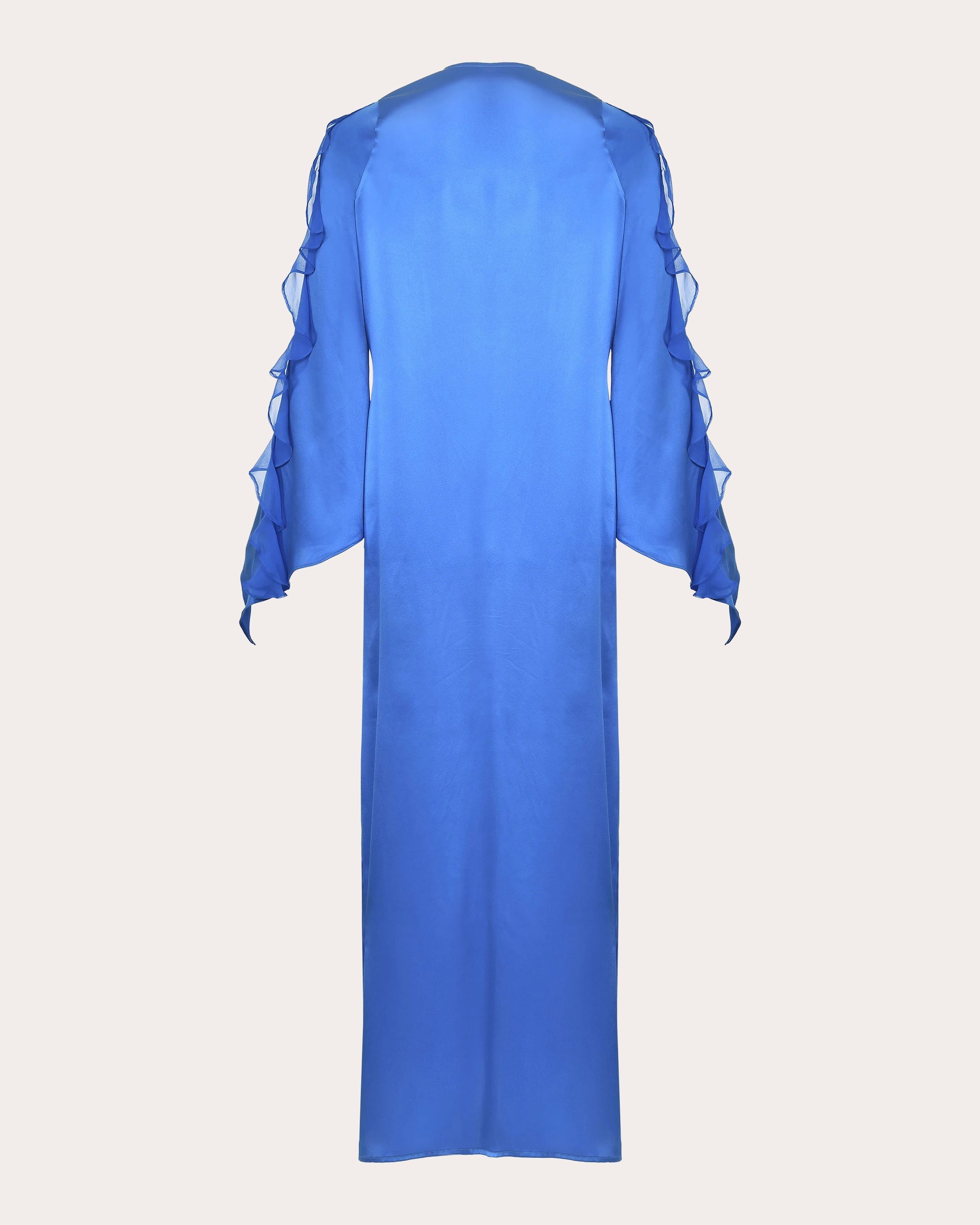 Juno Ruffled Silk Maxi Dress