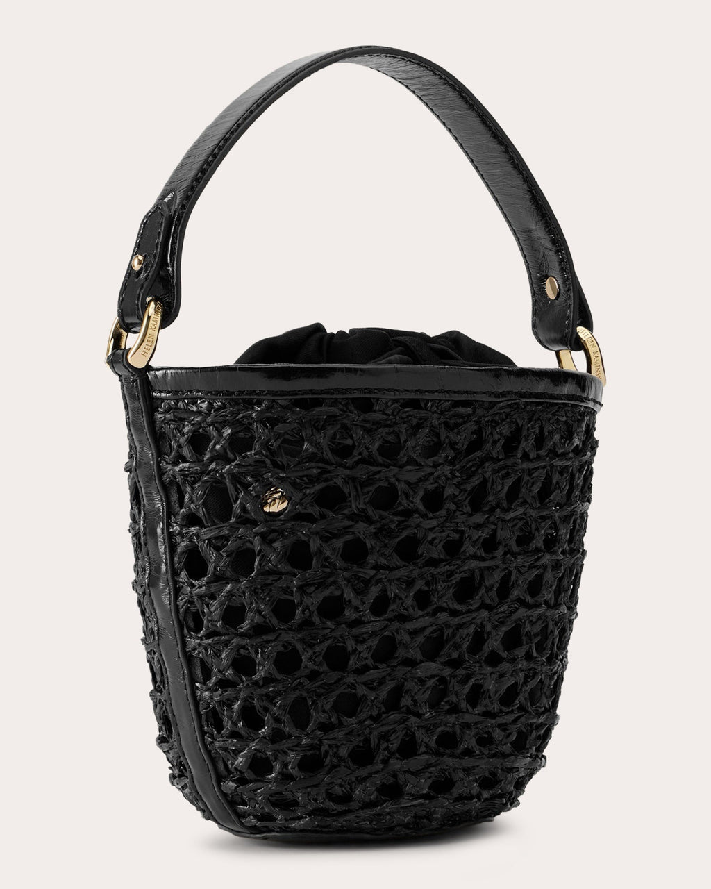 Ama Raffia Lace Braid Mini Basket