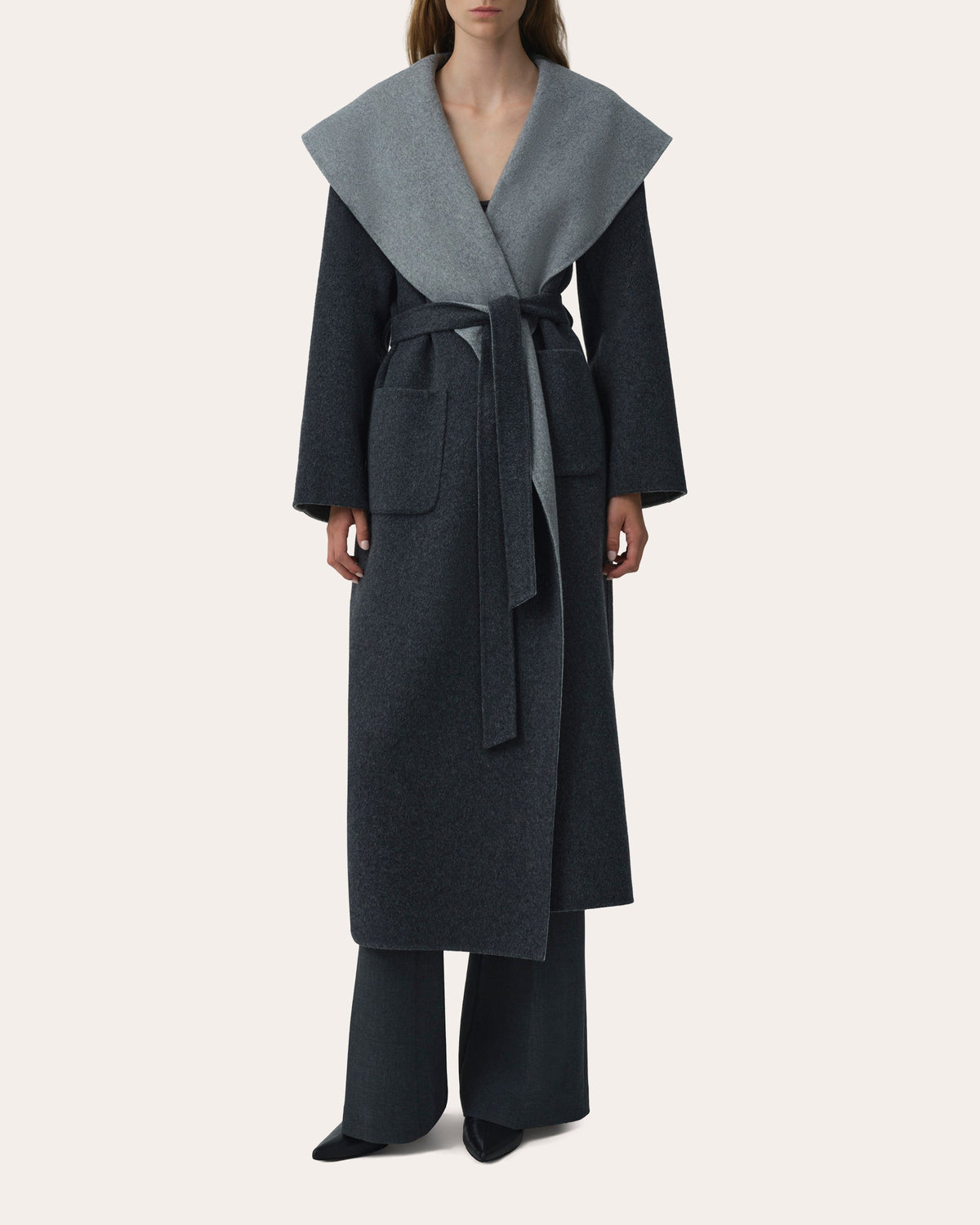 Allura Wool Reversible Belted Coat