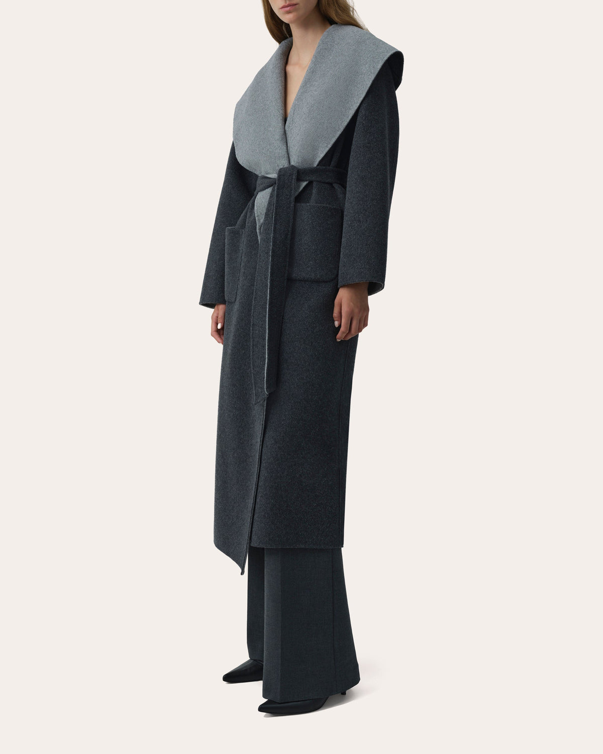 Allura Wool Reversible Belted Coat