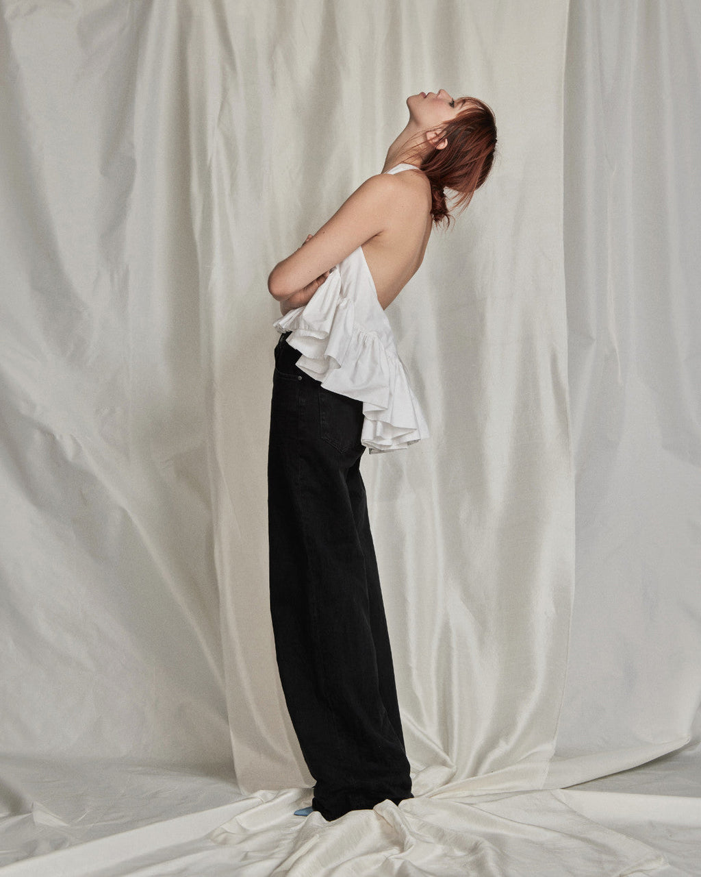 Winston Poplin High-Low Halter Top
