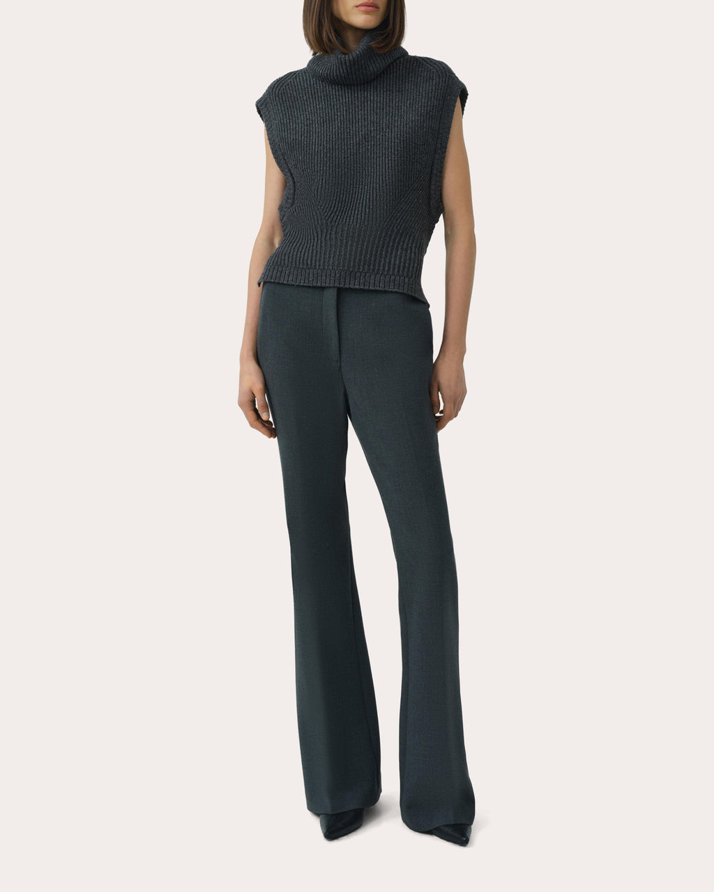 Maple Wool Knit Turtleneck Top